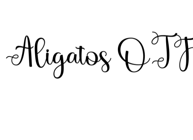 Aligatos Font Preview