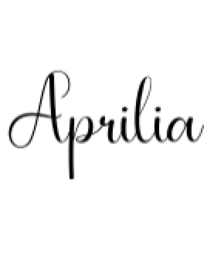Aprilia Font Preview