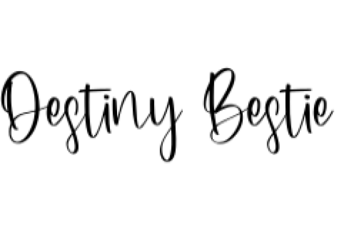 Destiny Bestie Font Preview