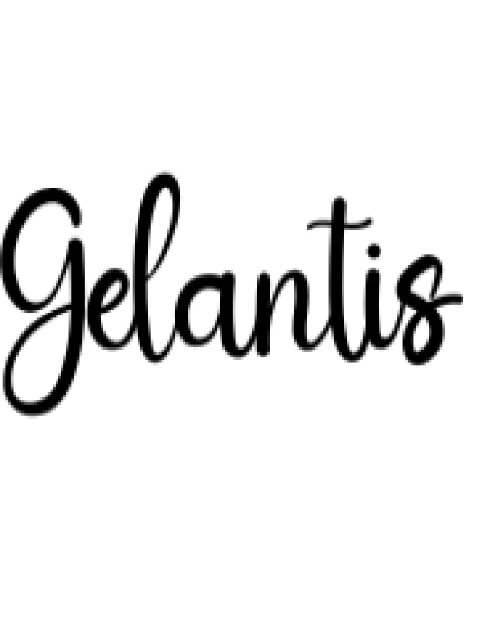 Gelantis Font Preview