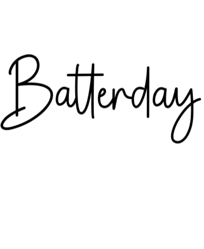Batterday Font Preview