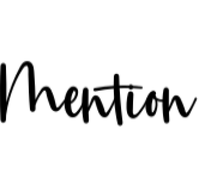 Mention Font Preview