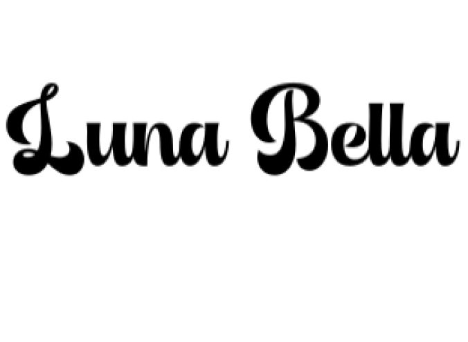 Luna Bella Font Preview