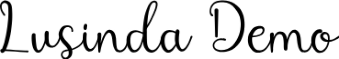 Lusinda Font Preview