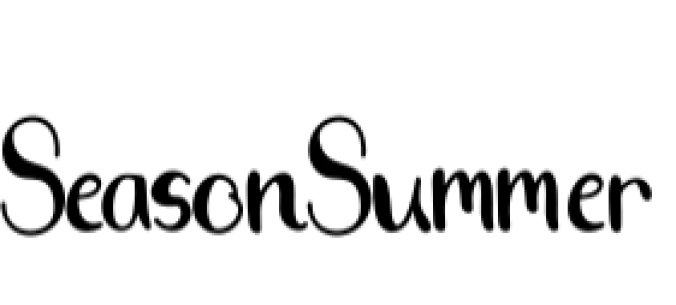 Season Summer Font Preview