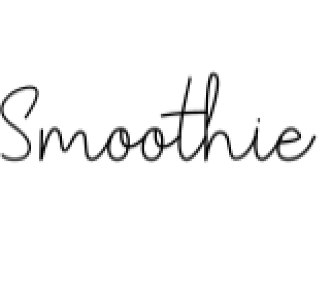 Smoothie Font Preview