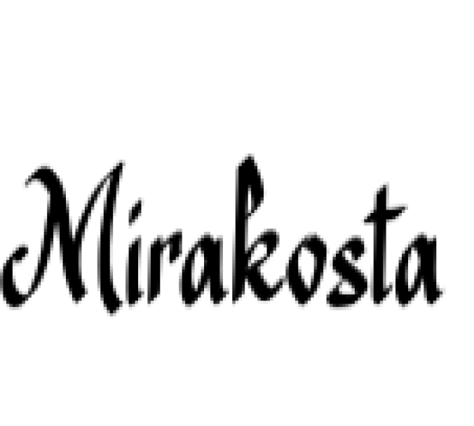 Mirakosta Font Preview
