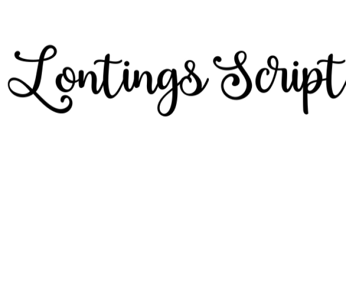Lontings Script Font Preview