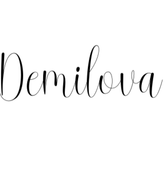 Demilova Font Preview