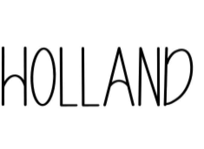 Holland Font Preview