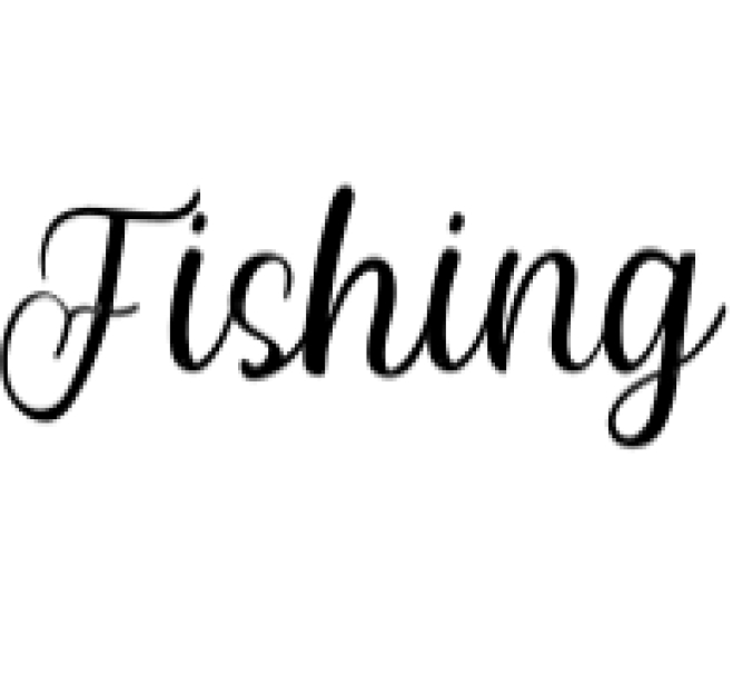 Fishing Font Preview