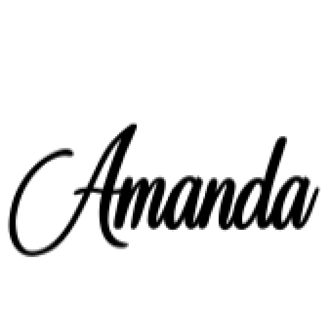 Amanda Font Preview
