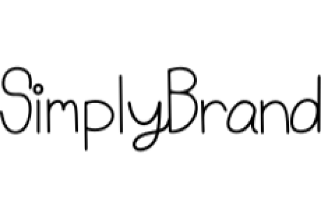 Simply Brand Font Preview