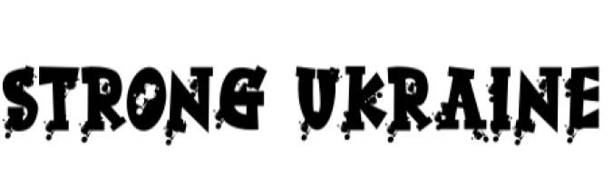 Strong Ukraine Font Preview