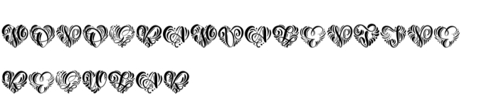 Monogram Valentine Font Preview