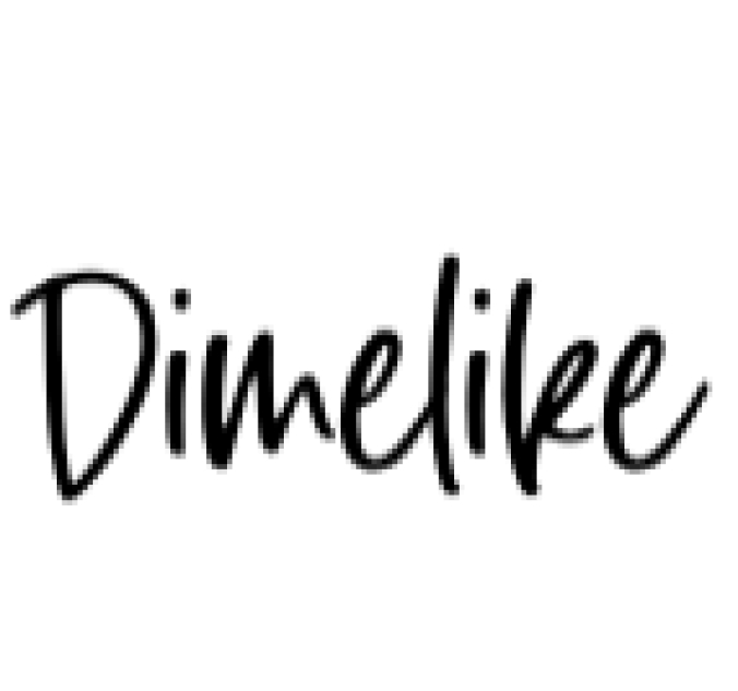 Dimelike Font Preview