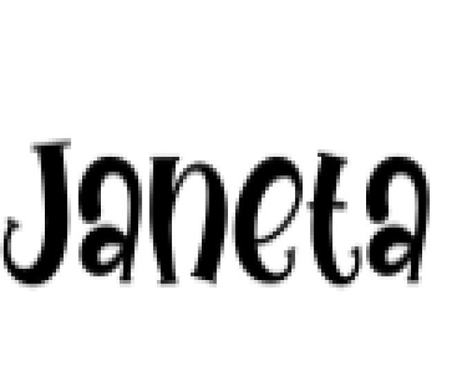 Janeta Font Preview
