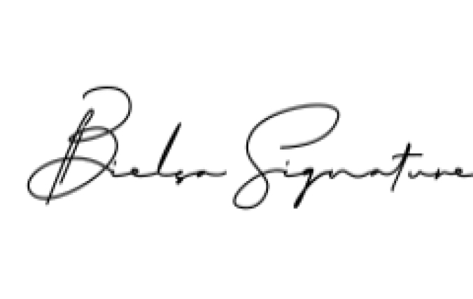Bielsa Signature Font Preview