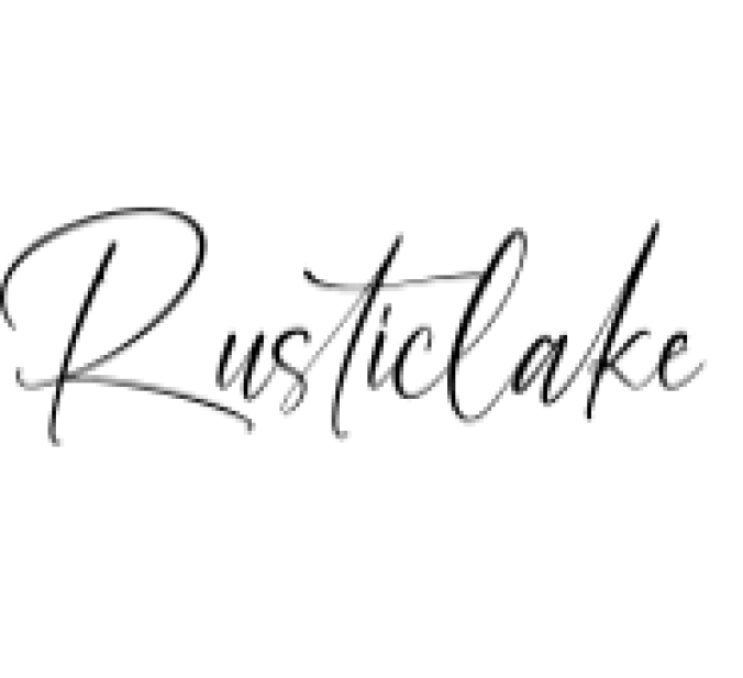 Rusticlake Font Preview
