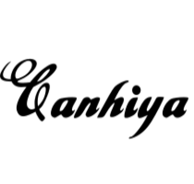 Canhiya Font Preview