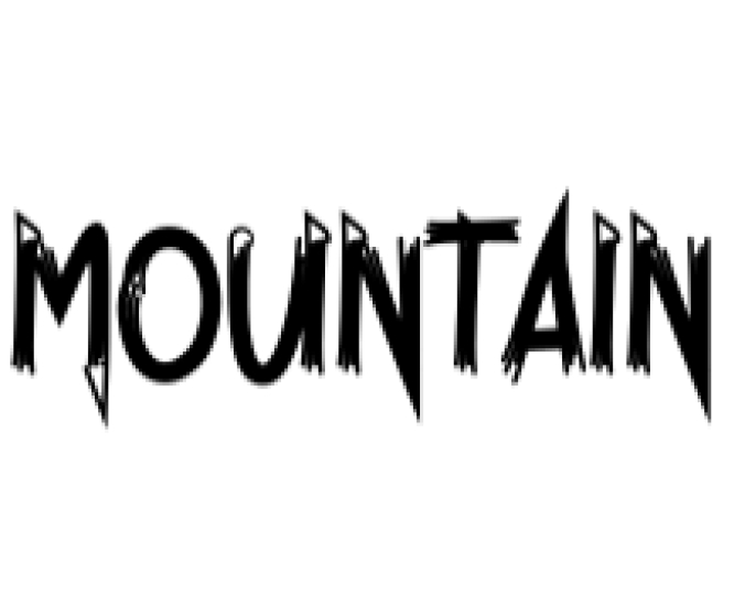 Mountain Font Preview