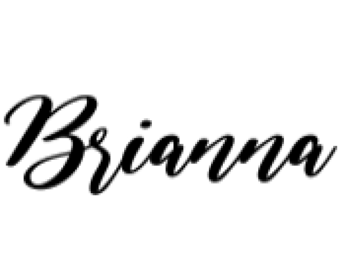 Brianna Font Preview