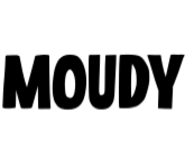 Moudy Font Preview