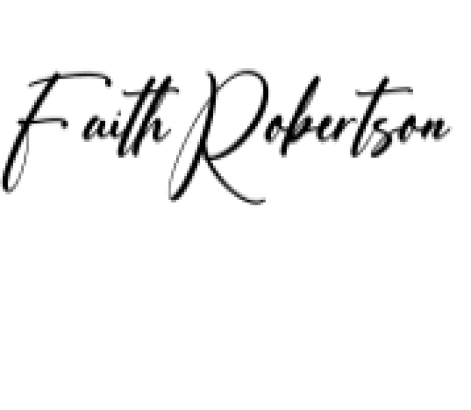 Faith Robertson Font Preview