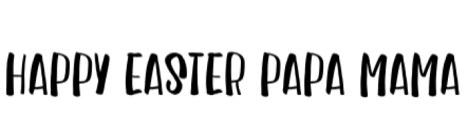 Happy Easter Papa Mama Font Preview