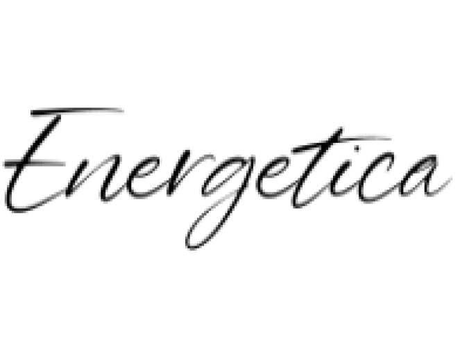 Energetica Font Preview