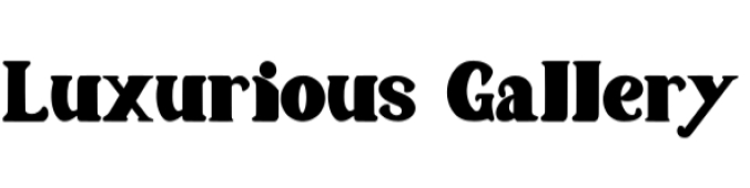 Luxurious Gallery Font Preview