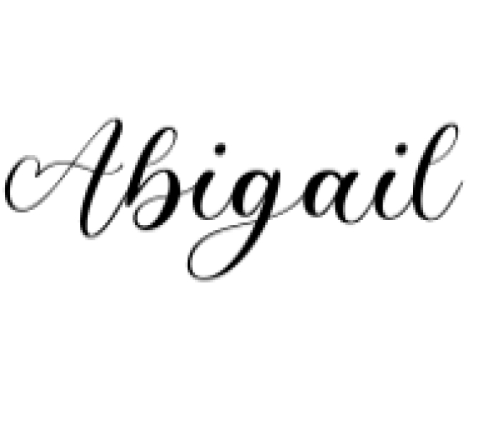 Abigail Font Preview