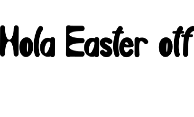Hola Easter Font Preview