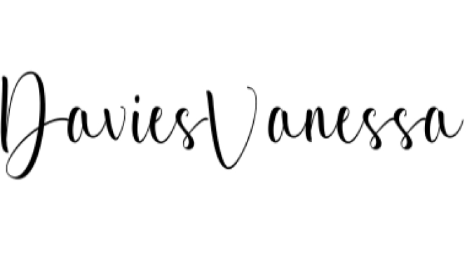 Davies Vanessa Font Preview
