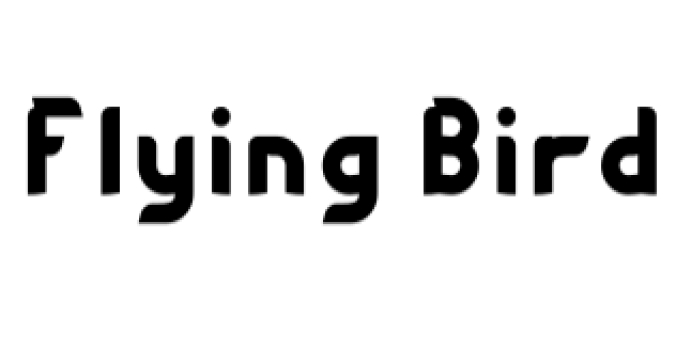 Flying Bird Font Preview