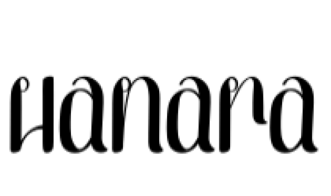 Hanara Font Preview