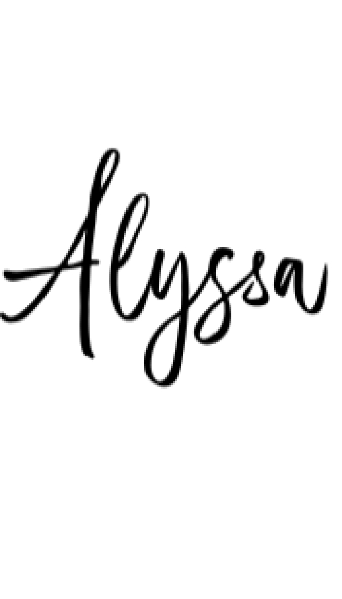 Alyssa Font Preview