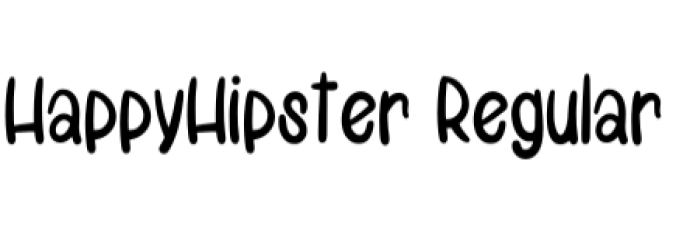 Happy Hipster Font Preview