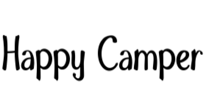 Happy Camper Font Preview
