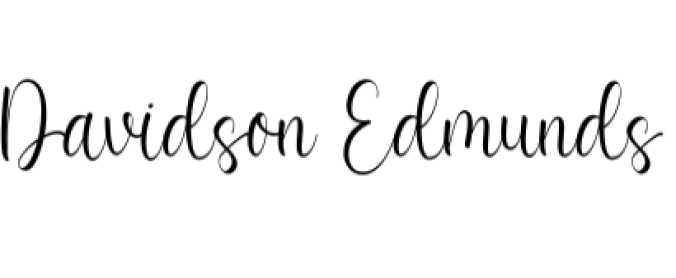 Davidson Edmunds Font Preview