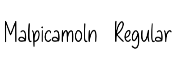 Malpicamoln Font Preview