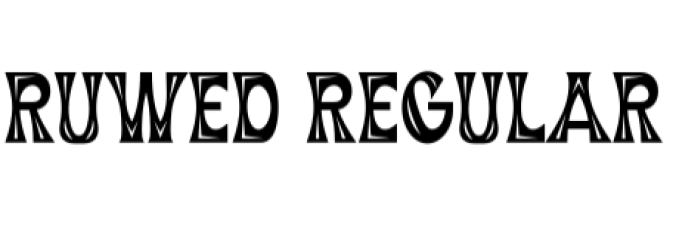 Ruwed Font Preview
