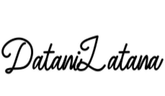 Datani Latana Font Preview