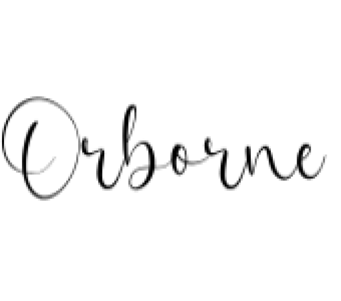 Orborne Font Preview