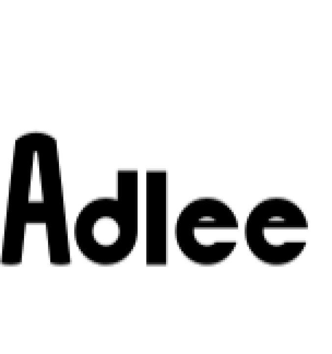 Adlee Font Preview