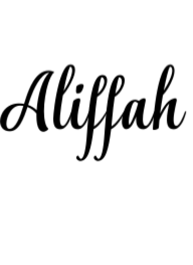 Aliffah Font Preview