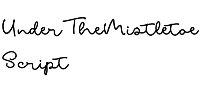 Under the Mistletoe Duo Font Preview