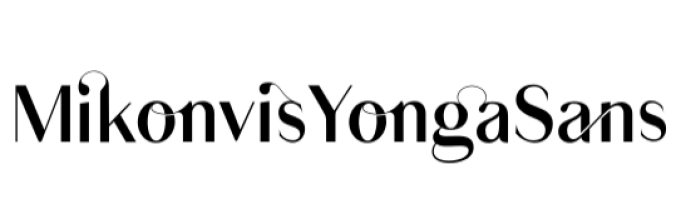 Mikonvis Yonga Sans Font Preview