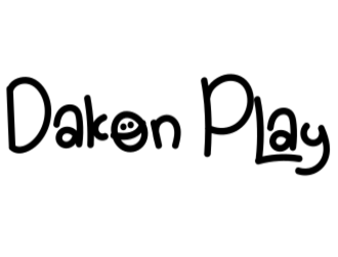Dakon Play Font Preview
