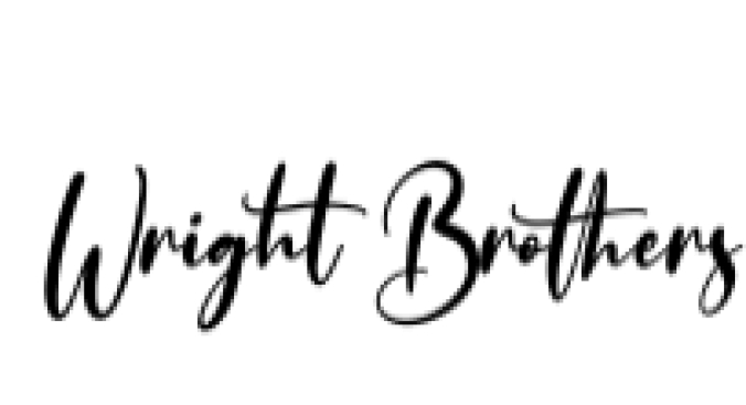 Wright Brothers Font Preview